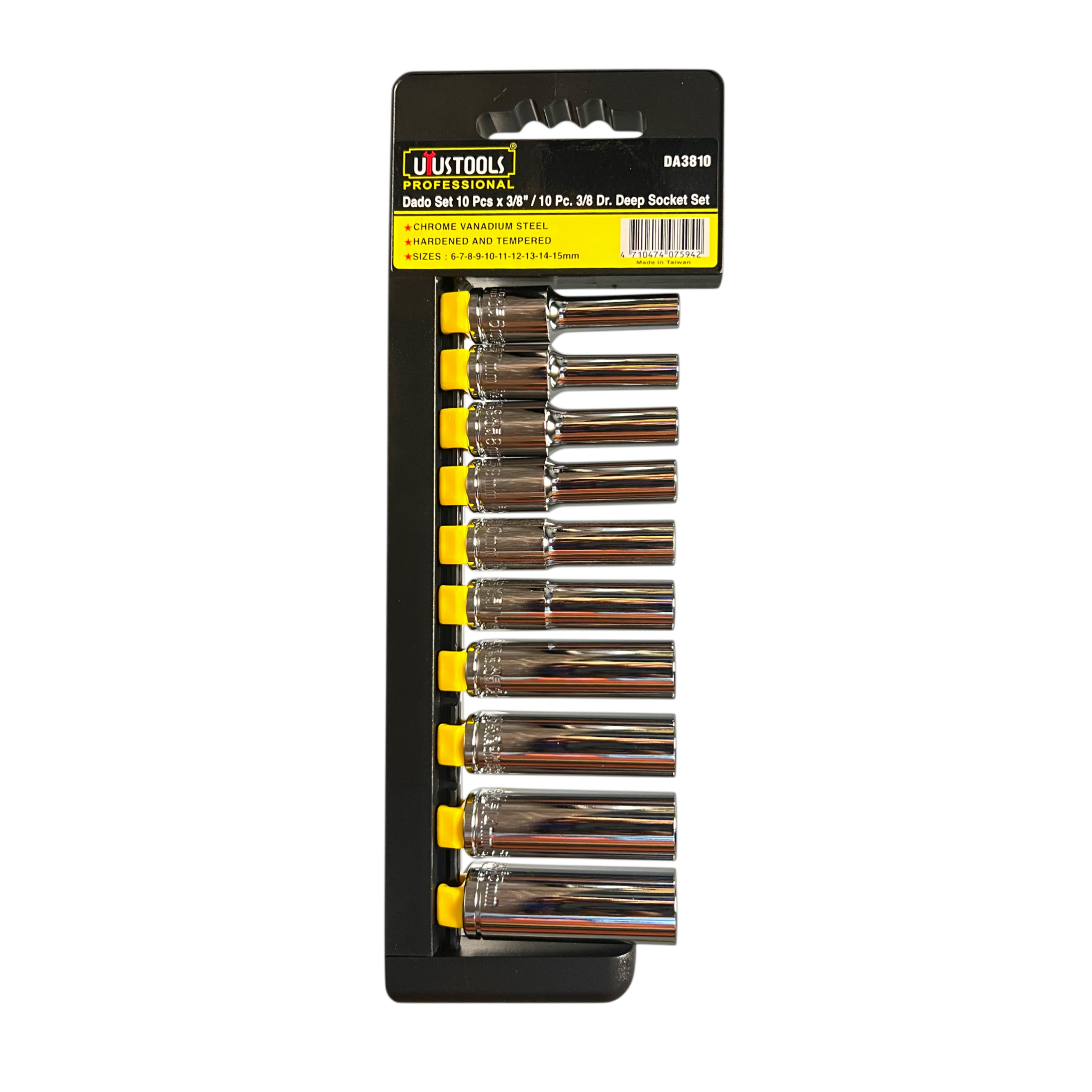Juego de Juego de Cubos Largos 3/8" - 10 Pzs